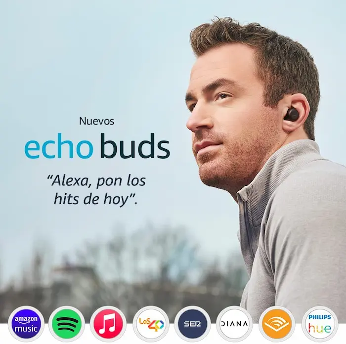 Oferta Nuevos auriculares inalámbricos Echo Buds (2.ª generación)